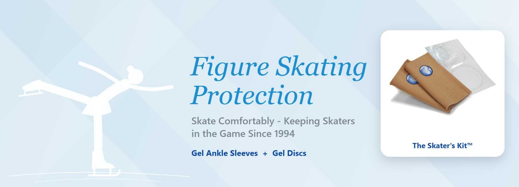 Figure skating protection: Bunga gel ankle sleeves and gel discs